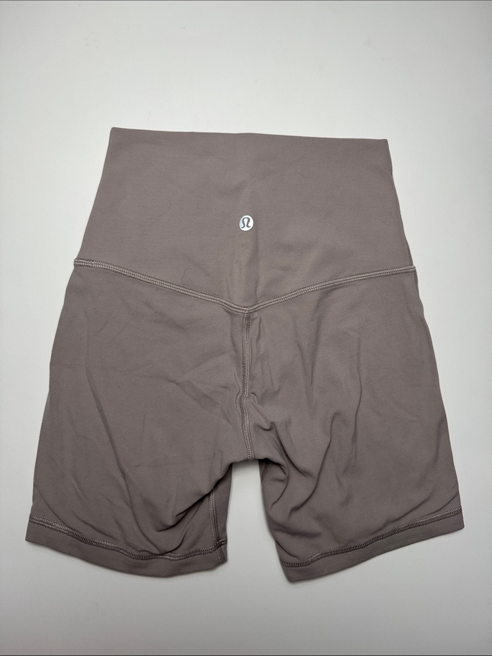 Lululemon High-Rise Bike Shorts — Mauve Gray